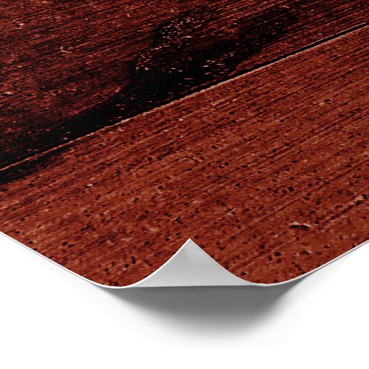 Zonnebloem Eucalyptus brown wood bar menu Poster (Hoek)