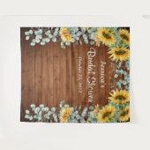 Zonnebloem Eucalyptus Bruidsdouche Foto Achtergron Wandkleed (Voorkant (horizontaal))