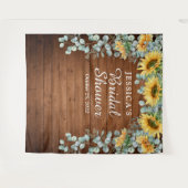 Zonnebloem Eucalyptus Bruidsdouche Foto Achtergron Wandkleed (Voorkant (horizontaal))