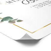 Zonnebloem Eucalyptus Bruidsdouche Mimosa Bar Bord Poster (Hoek)