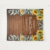 Zonnebloem Eucalyptus Bruidsshower Foto Achtergron Wandkleed (Voorkant (horizontaal))