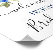 Zonnebloem Eucalyptus BRUIDSSHOWER Welkomstbord Poster (Hoek)