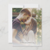 Zonnebloem Eucalyptus Bruiloft Save The Date (Achterkant)