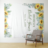 Zonnebloem Eucalyptus Bruiloftsfeest Foto Achtergr Wandkleed (In Situ (horizontaal))