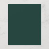 Zonnebloem Eucalyptus Bruiloftsinvitaties met Bloe Flyer (Achterkant)