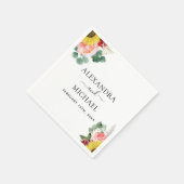 Zonnebloem Eucalyptus Country Waterverf Weddenscha Servet (Hoek)