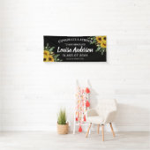 Zonnebloem, Eucalyptus en Afstuderen van goudConfe Spandoek (Insitu)