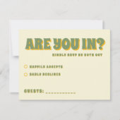 Zonnebloem Eucalyptus Floral Botanical Wedding RSVP Kaartje (Voorkant)