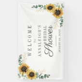 Zonnebloem Eucalyptus Floral Rustisch Vrijgezellen Spandoek