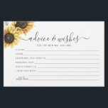 Zonnebloem Eucalyptus Floral Wedding Advice Kaart<br><div class="desc">Creëer is een moderne zonnebloempel en een Eucalyptusbruiloft met een mooie sjabloon die mooie roestbloem met moderne,  eenvoudige typografie. TIP: Overeenkomende trouwsuite-kaarten zoals RSVP,  trouwprogramma's,  banners,  tapestry,  cadeaubonnen,  labels,  borden en andere bruiloft-keepsakes en -godies zijn beschikbaar in het collectie hieronder met dit ontwerp.</div>