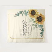 Zonnebloem Eucalyptus Florenz. Achtergrond Vrijgez Wandkleed (Voorkant (horizontaal))