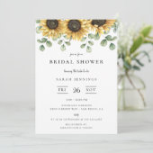 Zonnebloem Eucalyptus Florenz. Vrijgezellenfeest Kaart (Staand voorkant)