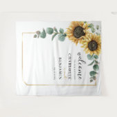 Zonnebloem Eucalyptus Foliage Greenery Wedding Wandkleed (Voorkant (horizontaal))