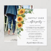 Zonnebloem Eucalyptus Foto bruiloft (Voorkant / Achterkant)