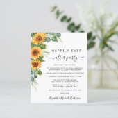 Zonnebloem Eucalyptus Foto bruiloft (Staand voorkant)