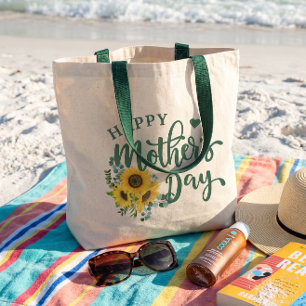 Zonnebloem Eucalyptus Gelukkige Moederdag Tote Bag