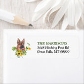 Zonnebloem Eucalyptus German Shepherd Dog Label (Insitu)