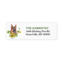 Zonnebloem Eucalyptus German Shepherd Dog Label