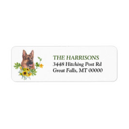 Zonnebloem Eucalyptus German Shepherd Dog Label