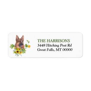 Zonnebloem Eucalyptus German Shepherd Dog Label