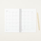 Zonnebloem Eucalyptus glitter gouogram Planner (Maandelijkse pagina's)