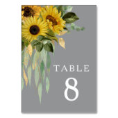 Zonnebloem Eucalyptus Gray Fall Weddenschap Kaart (Voorkant)