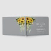 Zonnebloem Eucalyptus Gray Yellow Fall Weddenschap Gastenboek (Volledig)