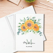 Zonnebloem Eucalyptus Greenery Name Monogram Plann Planner