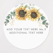 Zonnebloem Eucalyptus Greenery School Teachers Labels (Design 2)