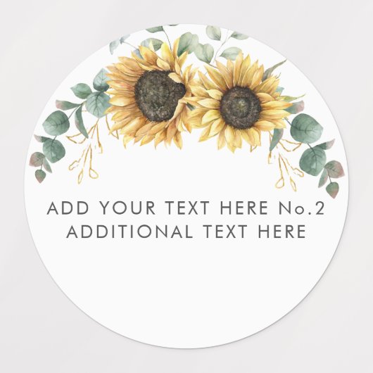 Zonnebloem Eucalyptus Greenery School Teachers Labels (Design 2)