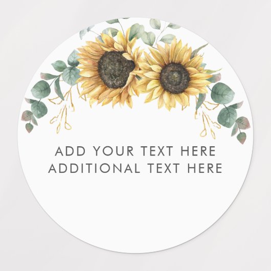 Zonnebloem Eucalyptus Greenery School Teachers Labels (Design 1)