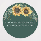 Zonnebloem Eucalyptus Greenery School Teachers Labels (Design 2)