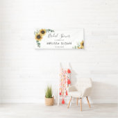 Zonnebloem Eucalyptus Groene Bruiloftsdouche Spandoek (Insitu)