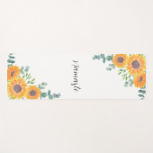 Zonnebloem Eucalyptus Groene Namaste Yogamat (Voorkant (horizontaal))