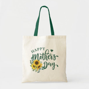 Zonnebloem Eucalyptus Happy Moederdag Tote Bag