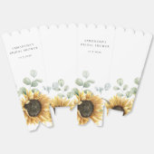 Zonnebloem Eucalyptus Liefde in Bloei Bruidsfeest Bedankdoosjes (Ongevouwen)