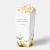 Zonnebloem Eucalyptus Liefde in Bloei Bruidsfeest Bedankdoosjes (Popped)