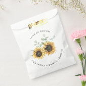 Zonnebloem Eucalyptus Liefde in Bloom Vrijgezellen Bedankzakje (Gezegeld)