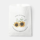 Zonnebloem Eucalyptus Liefde in Bloom Vrijgezellen Bedankzakje (Voorkant)