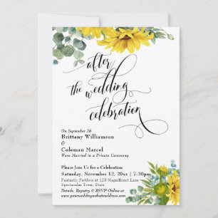 Zonnebloem Eucalyptus na de bruiloft Kaart