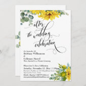 Zonnebloem Eucalyptus Na de Huwelijksviering Kaart (Voorkant / Achterkant)