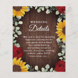 Zonnebloem Eucalyptus Red Rose Wood Weddenschap De