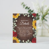 Zonnebloem Eucalyptus Red Rose Wood Weddenschap De (Staand voorkant)