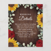 Zonnebloem Eucalyptus Red Rose Wood Weddenschap De (Voorkant)