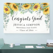 Zonnebloem Eucalyptus Rustige Afstuderen Afstudere Spandoek (Beurs)