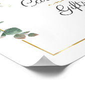 Zonnebloem Eucalyptus Rustige kaarten en schittere Poster (Hoek)