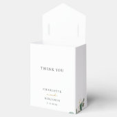 Zonnebloem Eucalyptus Script Bloemen bruiloft Bedankdoosjes (Geopend)