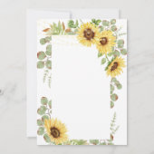 Zonnebloem Eucalyptus String Lights Vrijgezellenfe Kaart (Achterkant)