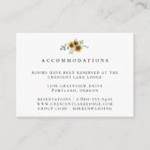 Zonnebloem Eucalyptus Trouwaccommodaties Informatiekaartje (Voorkant)