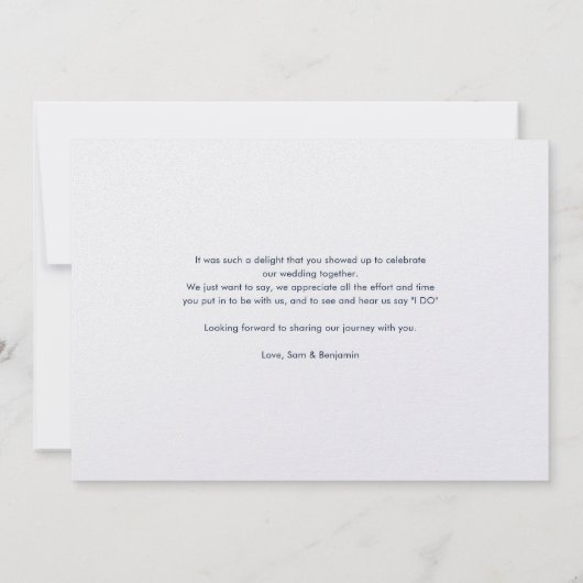 Zonnebloem Eucalyptus Trouwdag Foto's Bedankt (Achterkant)